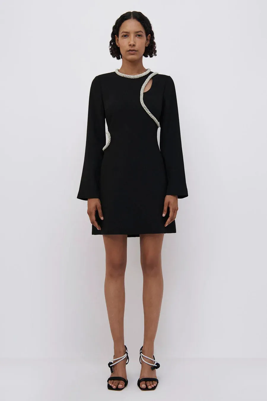 SIMKHAI Katharine Diamante Mini Dress