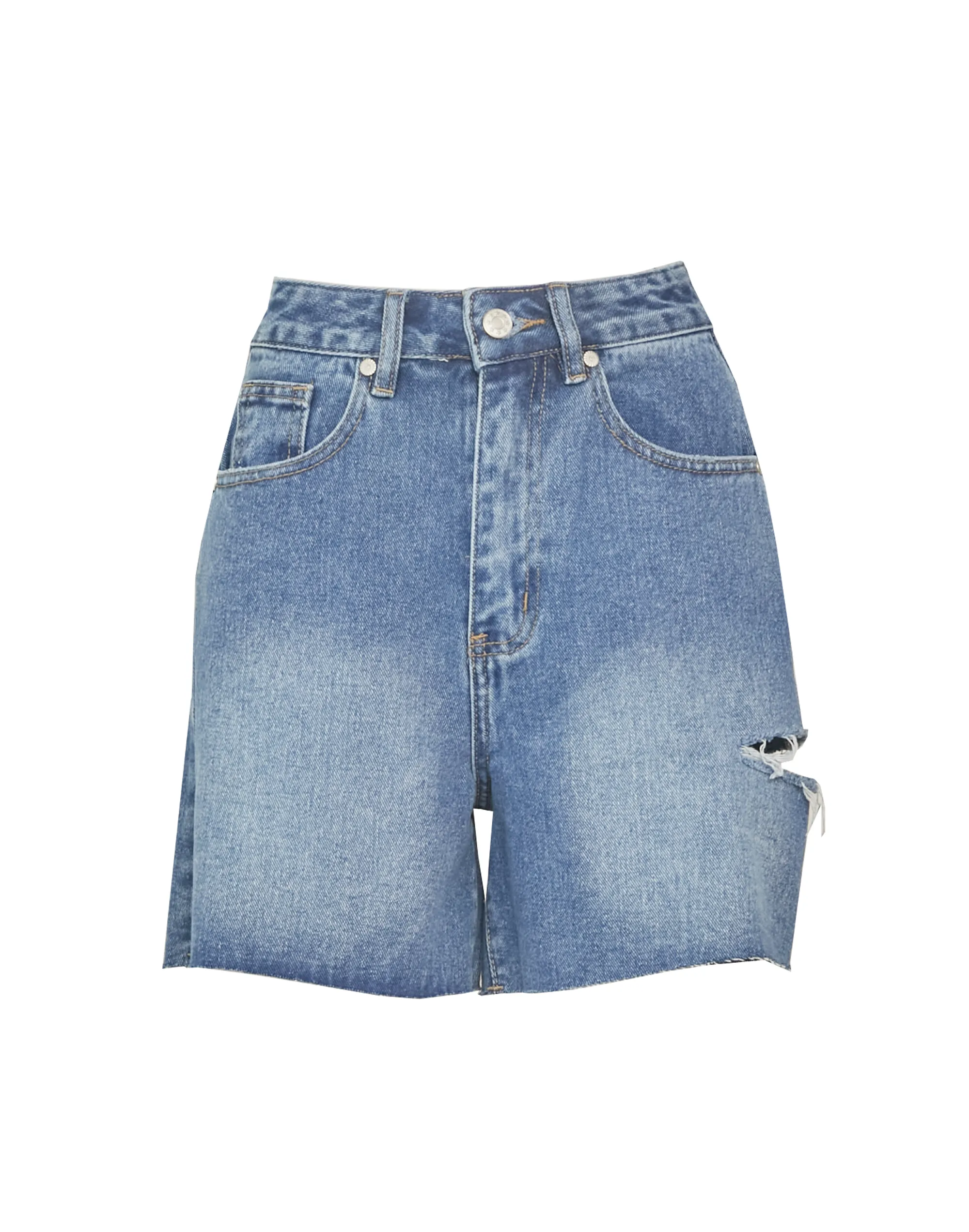 Sunlight Denim Shorts (Mid Wash)