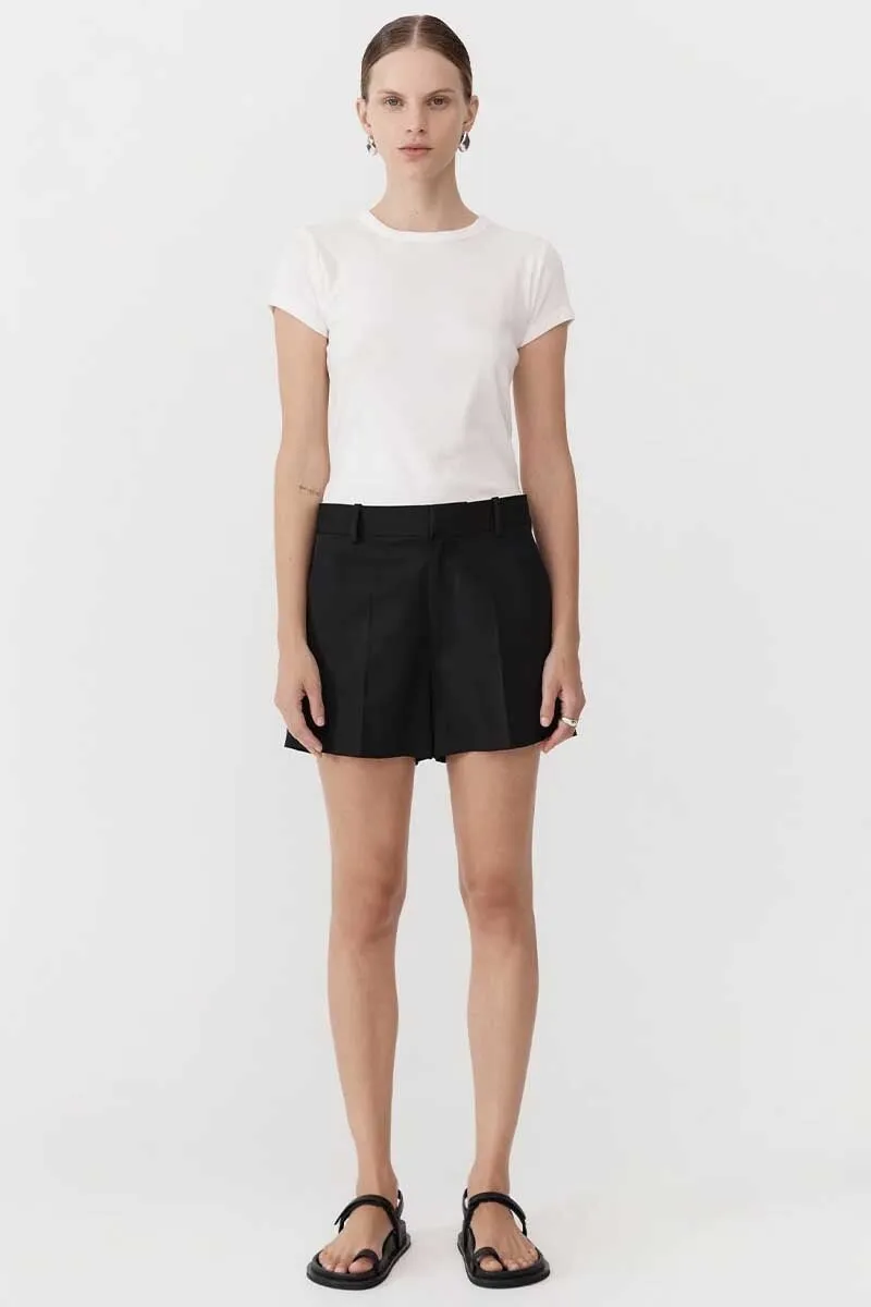 TAILORED SHORTS-BLACK