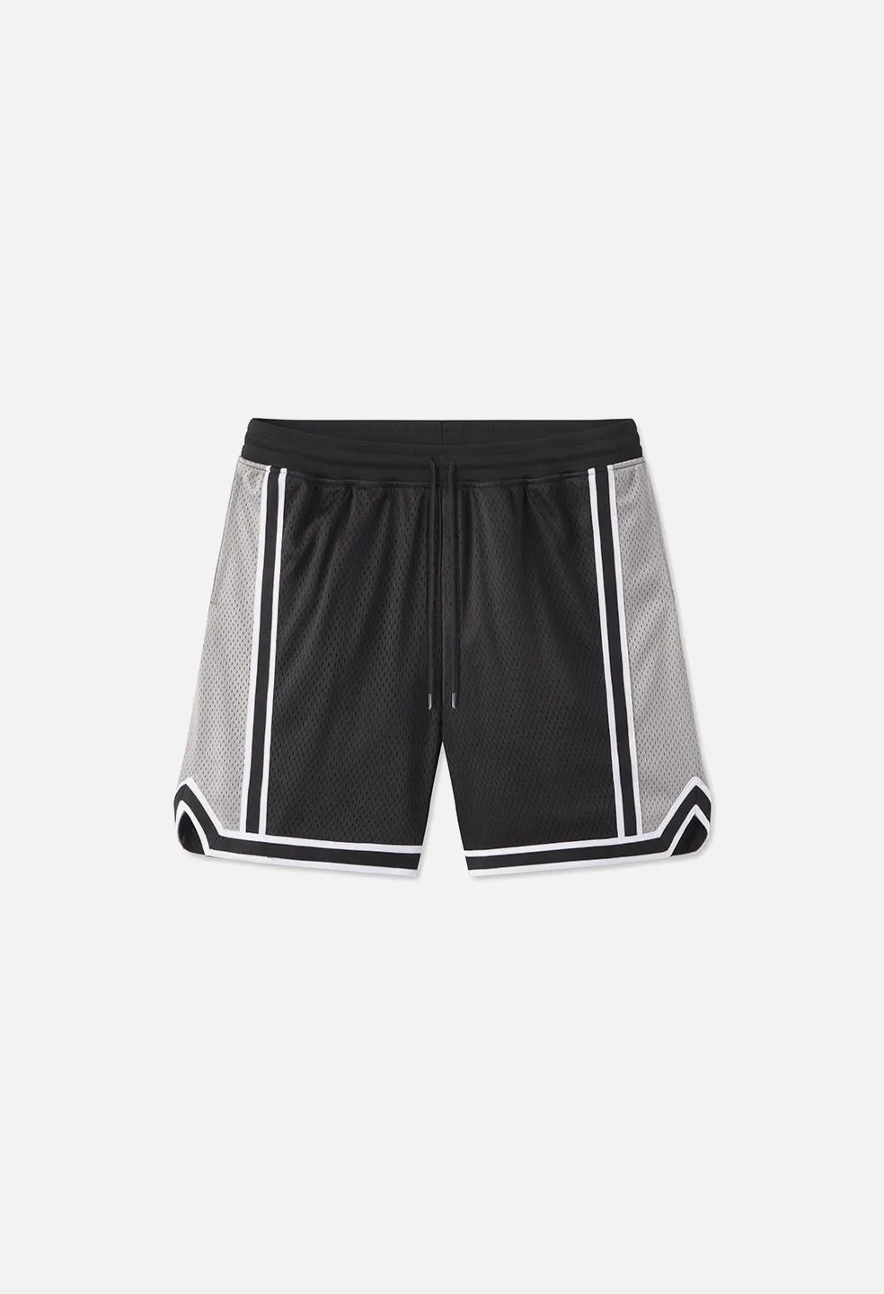 Vintage Varsity Shorts / Silver and Black