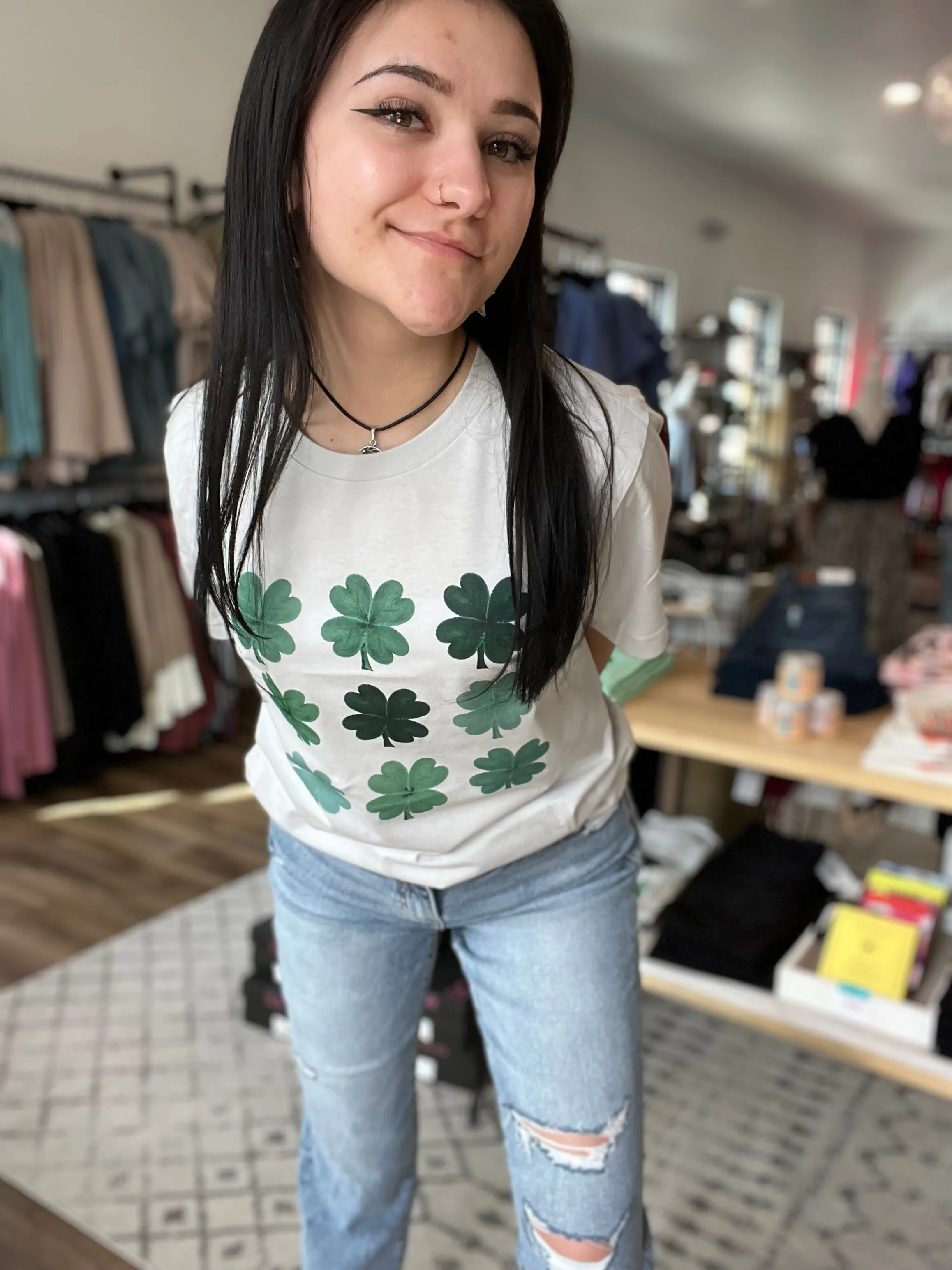 Watercolor Shamrock Tee - St. Patrick's Day