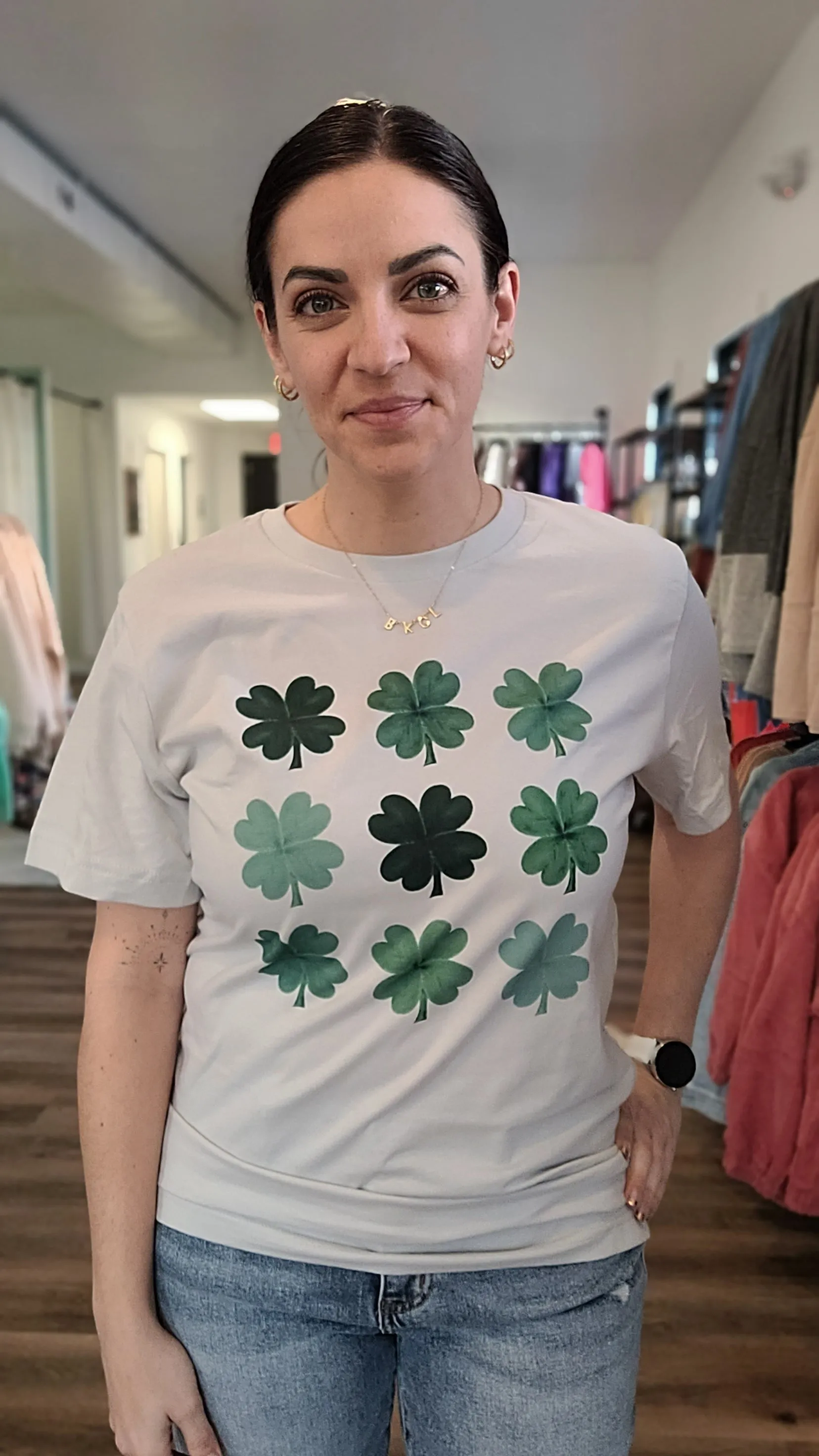 Watercolor Shamrock Tee - St. Patrick's Day