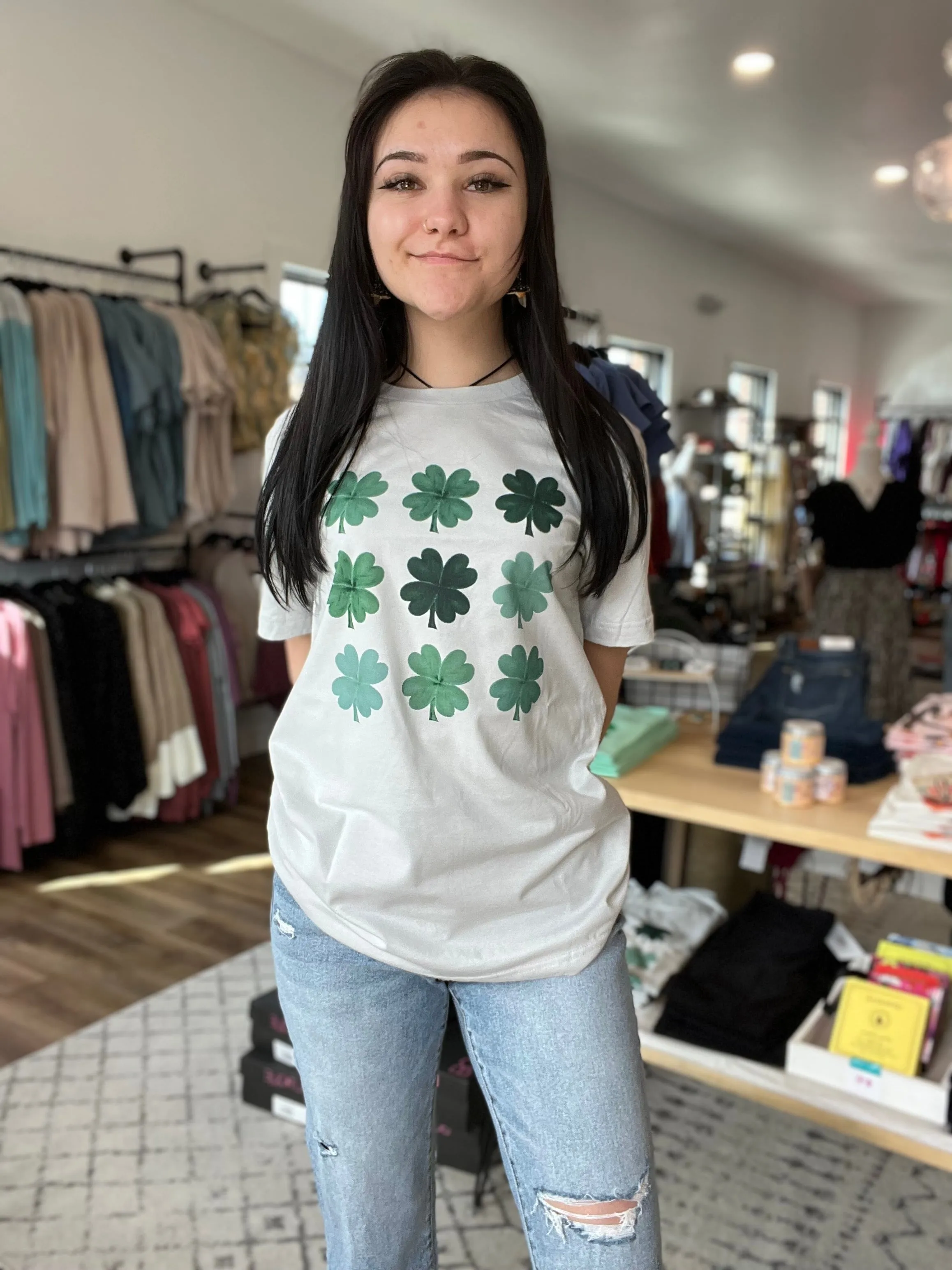 Watercolor Shamrock Tee - St. Patrick's Day