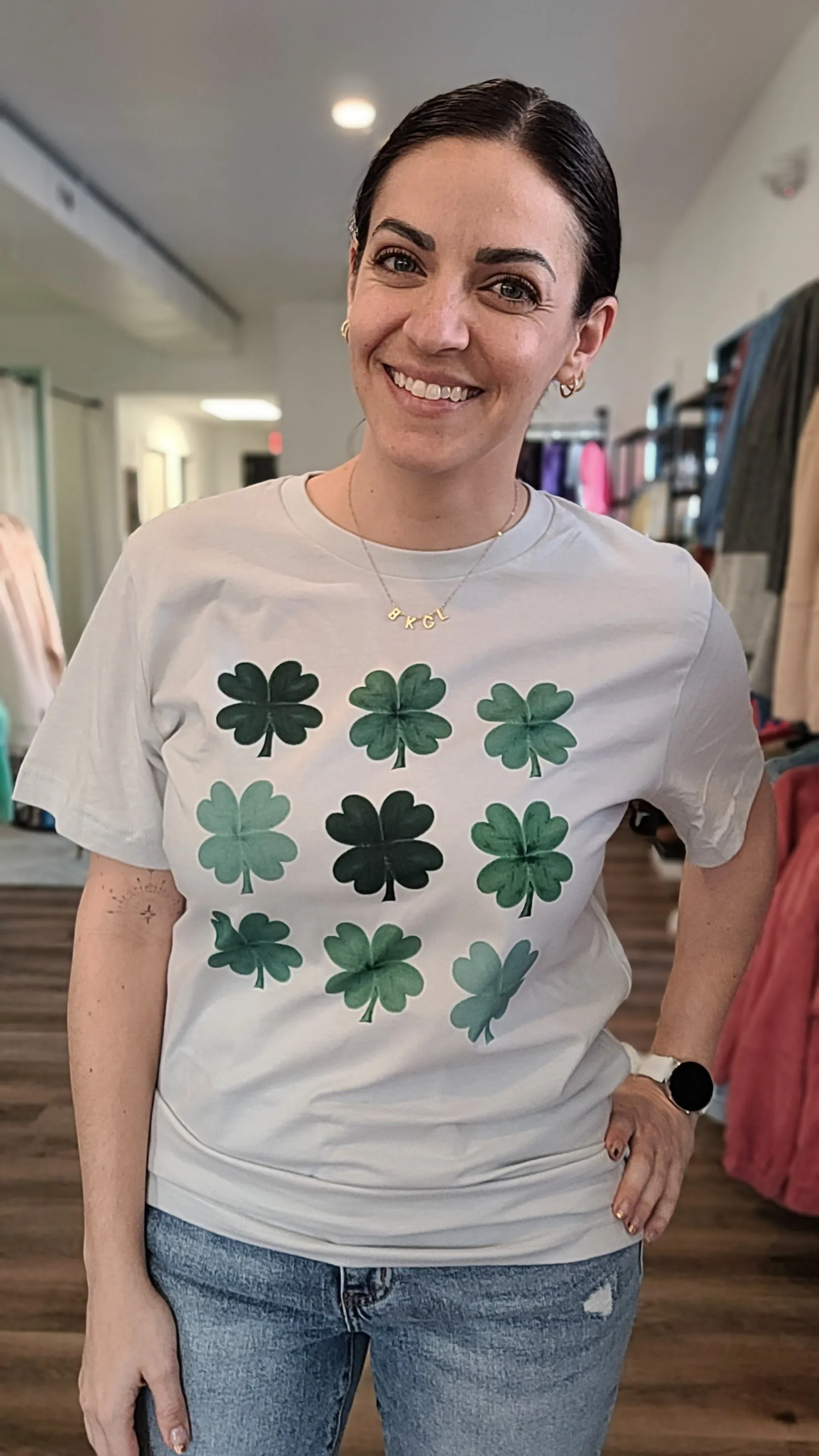 Watercolor Shamrock Tee - St. Patrick's Day