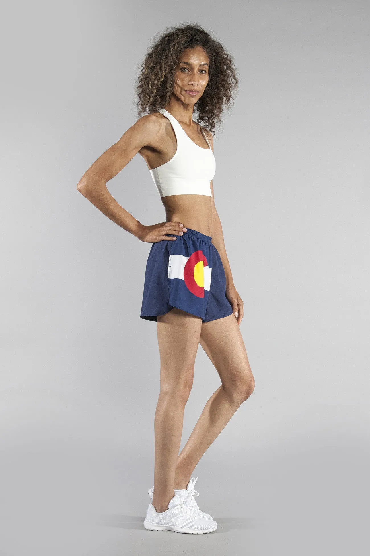 WOMEN'S 1.5" SPLIT TRAINER SHORT- Colorado