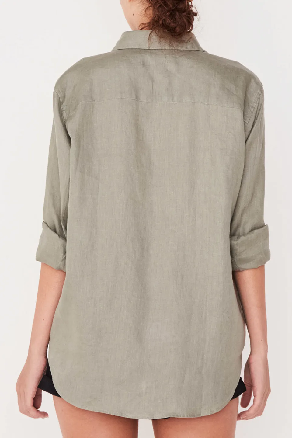 Xander Linen Seagrass Shirt