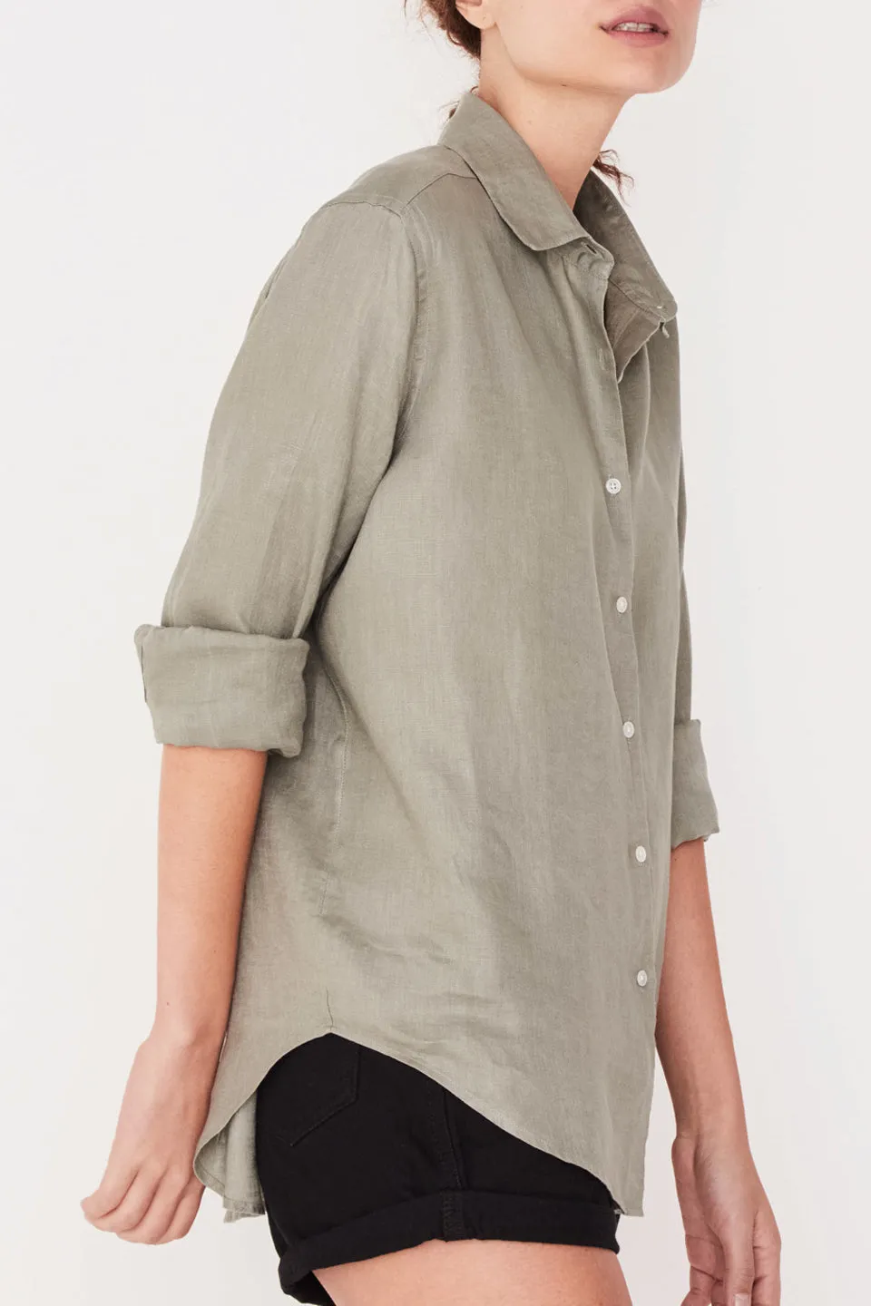 Xander Linen Seagrass Shirt